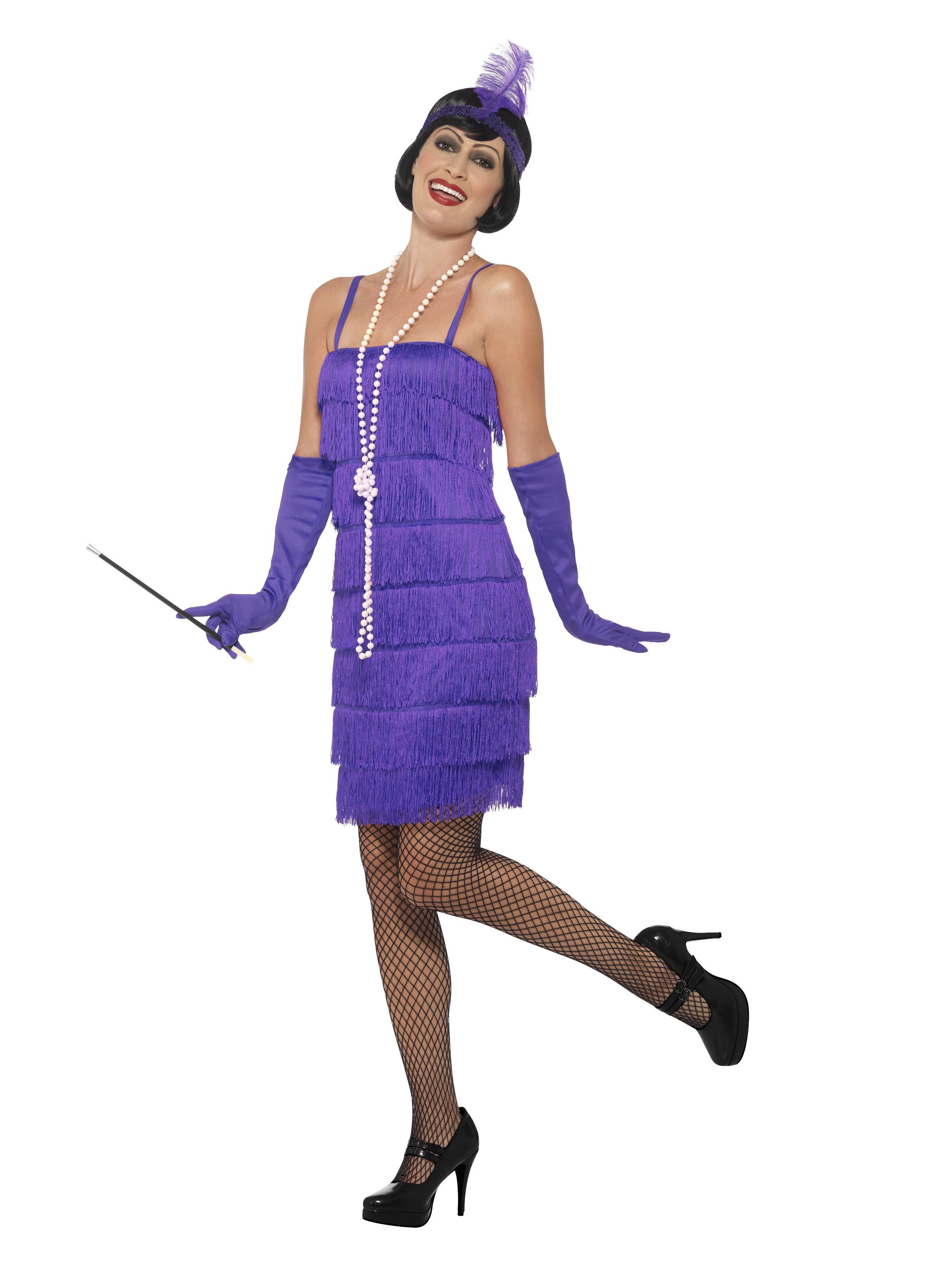 1920s Flapper Costume Purple