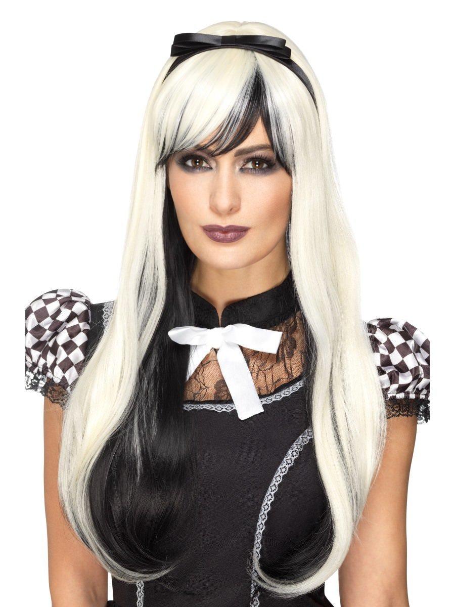 Deluxe Gothic Alice Wig Blonde & Black