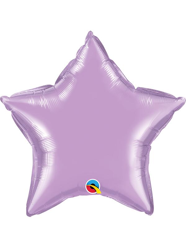 Foil Balloon Star Pearl Lavender
