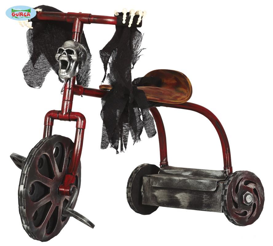 Skeleton Riding Trike Skull Tricycle with Movement, Light and Sound