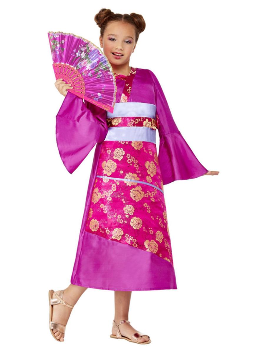 Kids Geisha Costume Pink