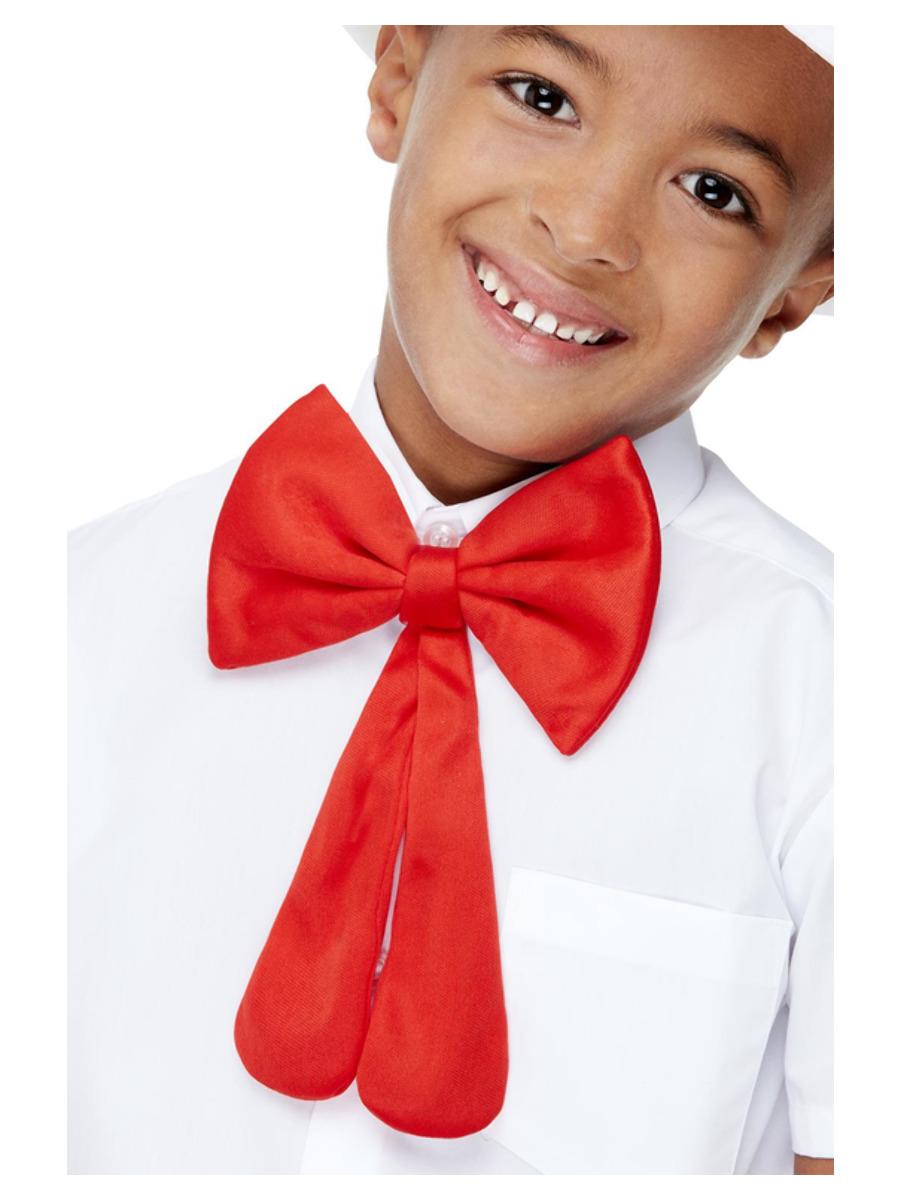 Kids Large Bow Tie Red