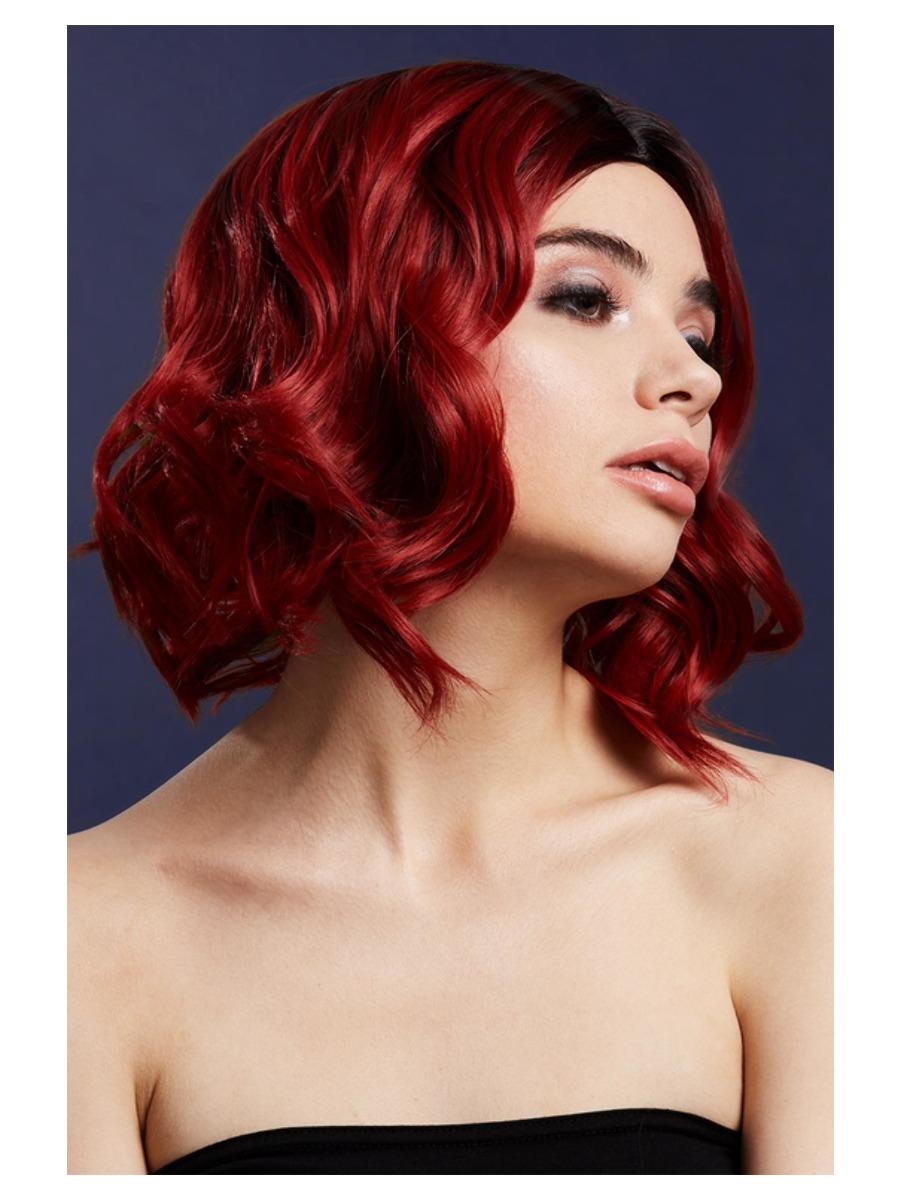 Fever Kourtney Wig Ruby Red Curls Two Toned Blend