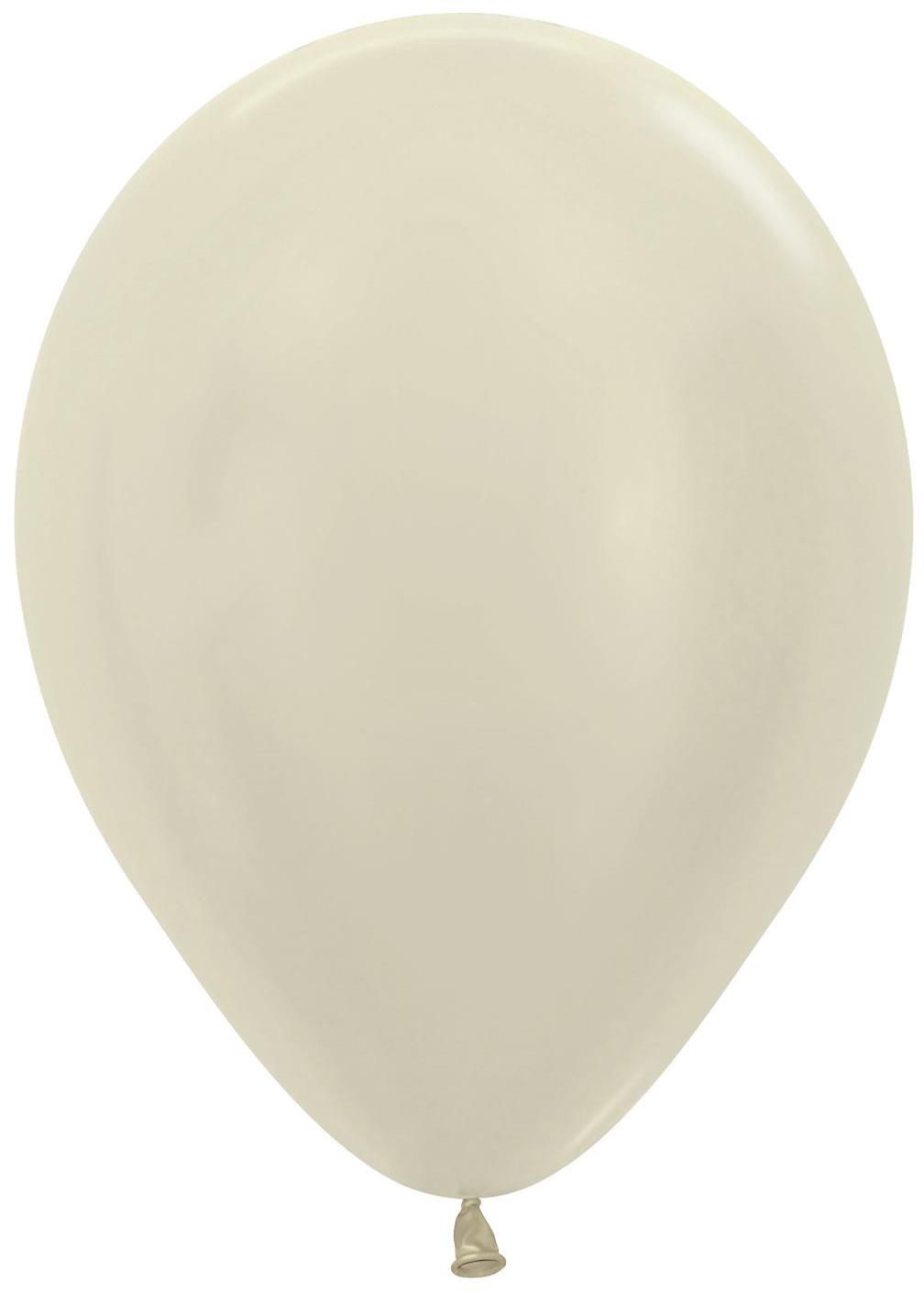 Satin Latex Balloons Ivory