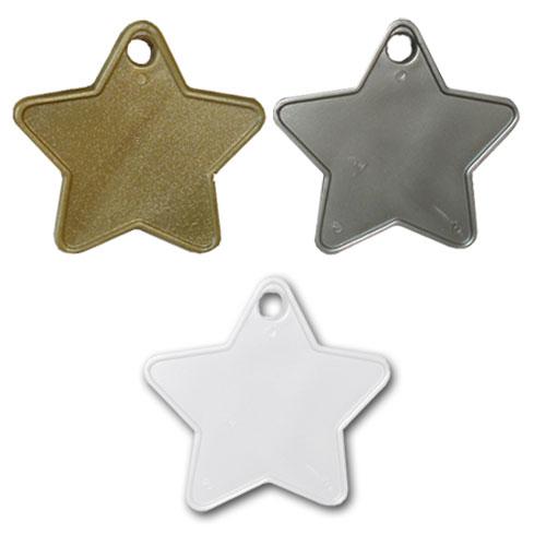 Plastic Star Balloon Weight - Various Colours