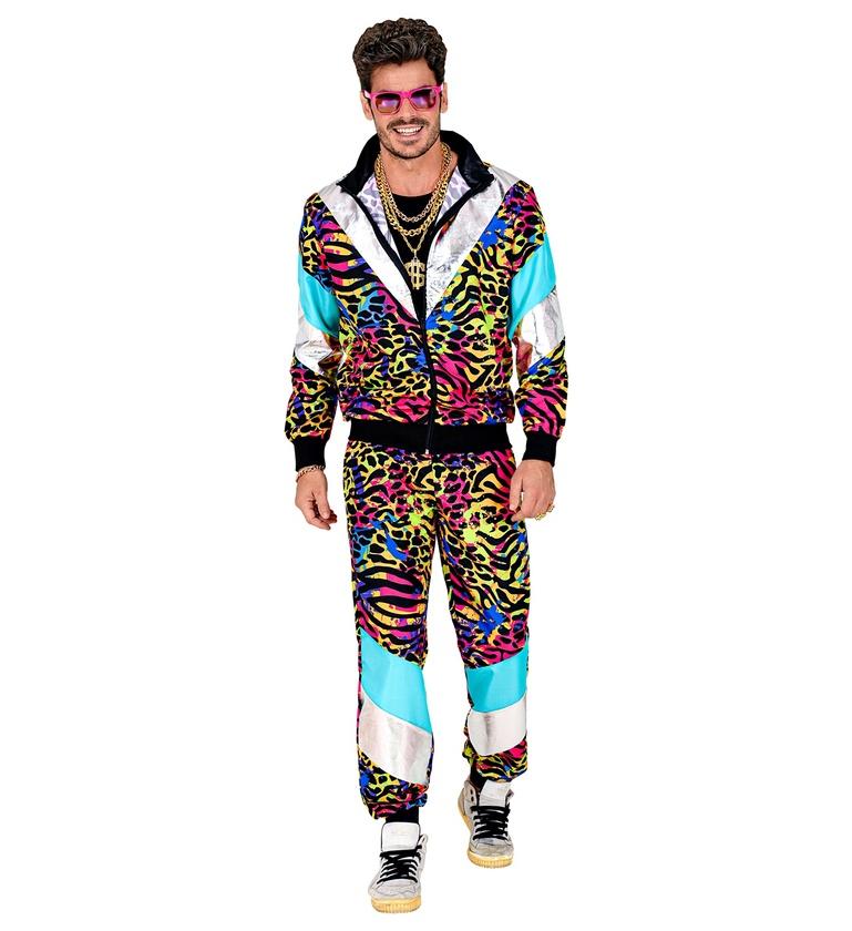 80s 90s UV Neon Party Animal Shell Suit Unisex Costume