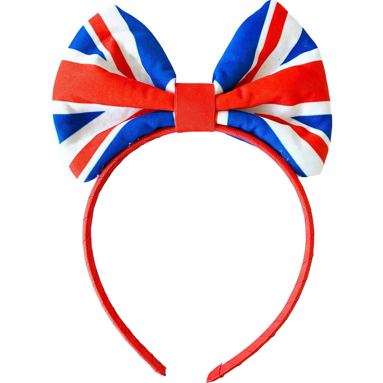 Union Jack Bow Headband