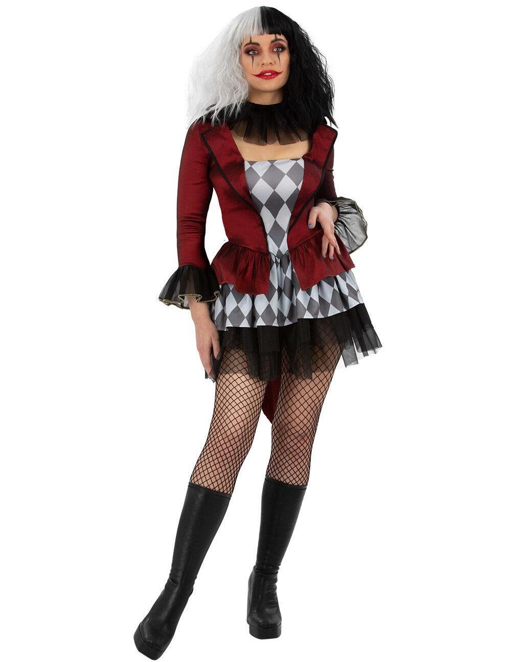 Women’s Evil Jester Costume main image 1