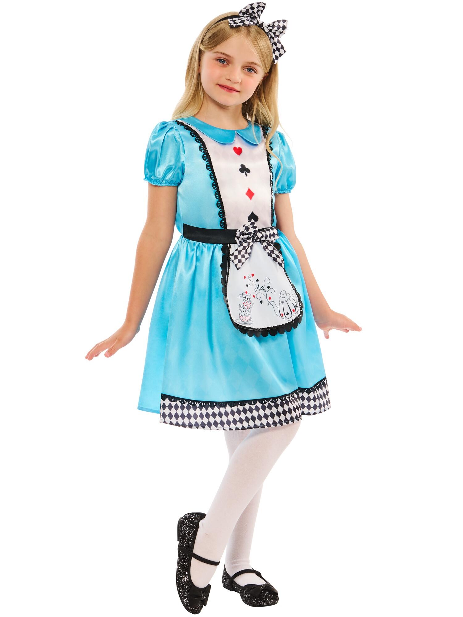 Kids Alice in Wonderland Costume | Blue Dress & Headband Kids Alice in Wonderland Costume | Blue Dress & Headband