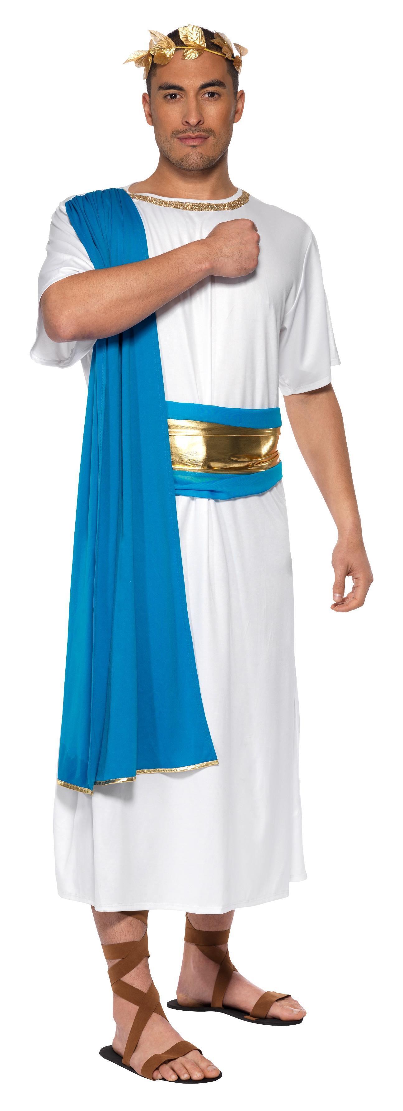 Roman Senator Costume Blue & White