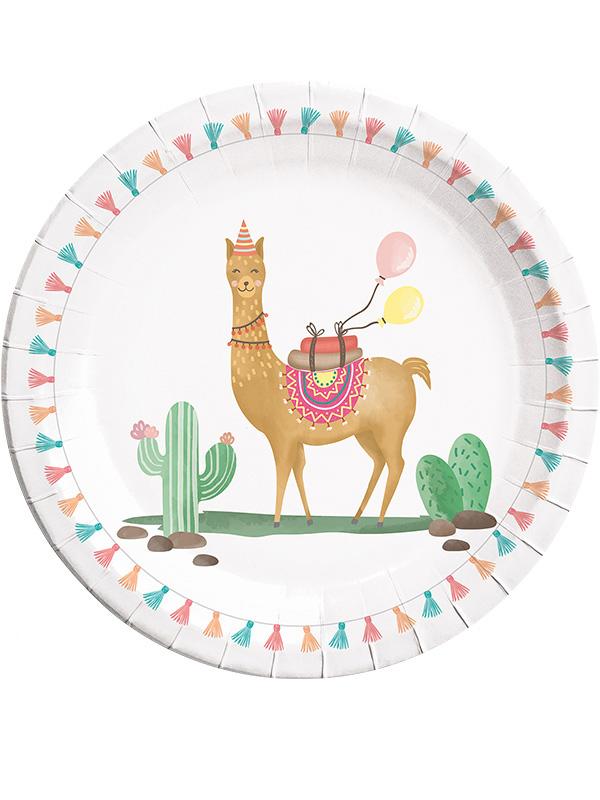 Paper Plates Loveable Llama