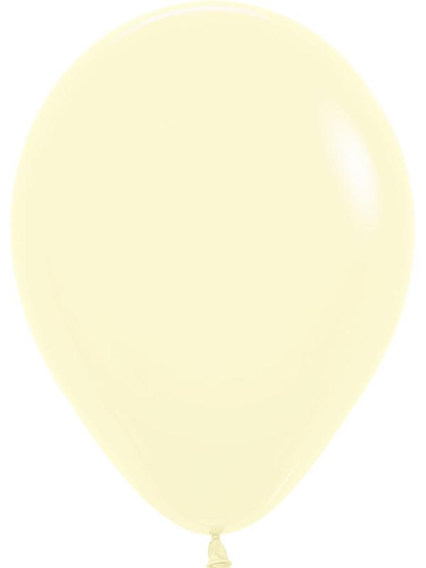 Latex Balloons Pastel Matte Solid Yellow