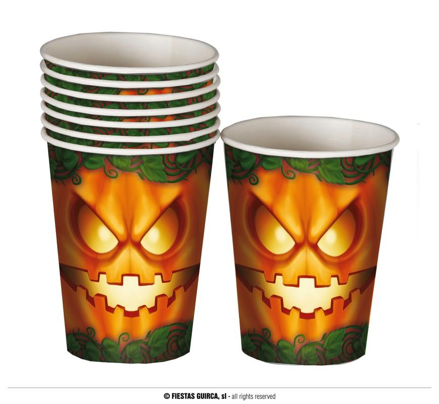 Halloween Pumpkin Cups pack of 8