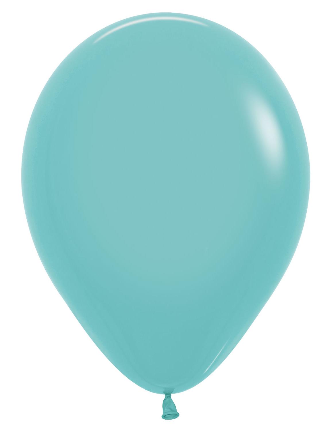 Fashion Latex Balloons Solid Aquamarine