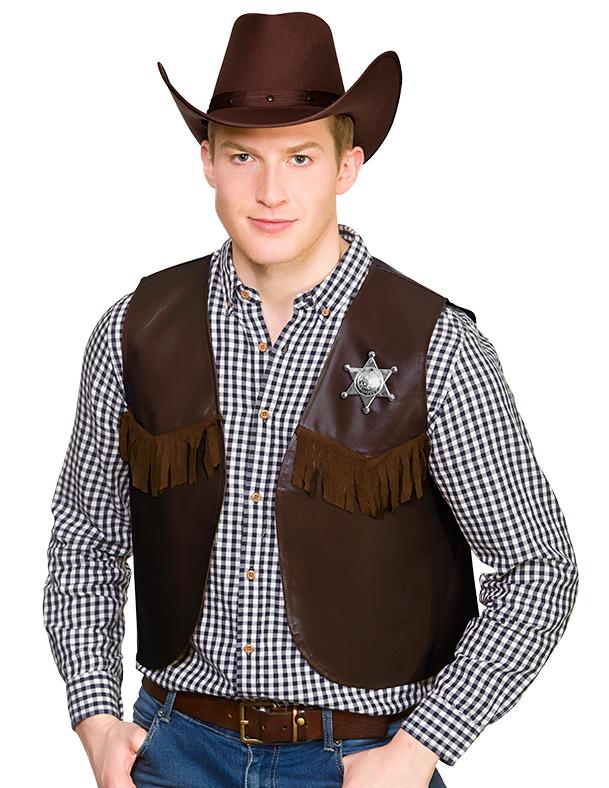 Mens Cowboy Fancy Dress Costume Cow Boy Outfit Ref 20471 by Smiffys