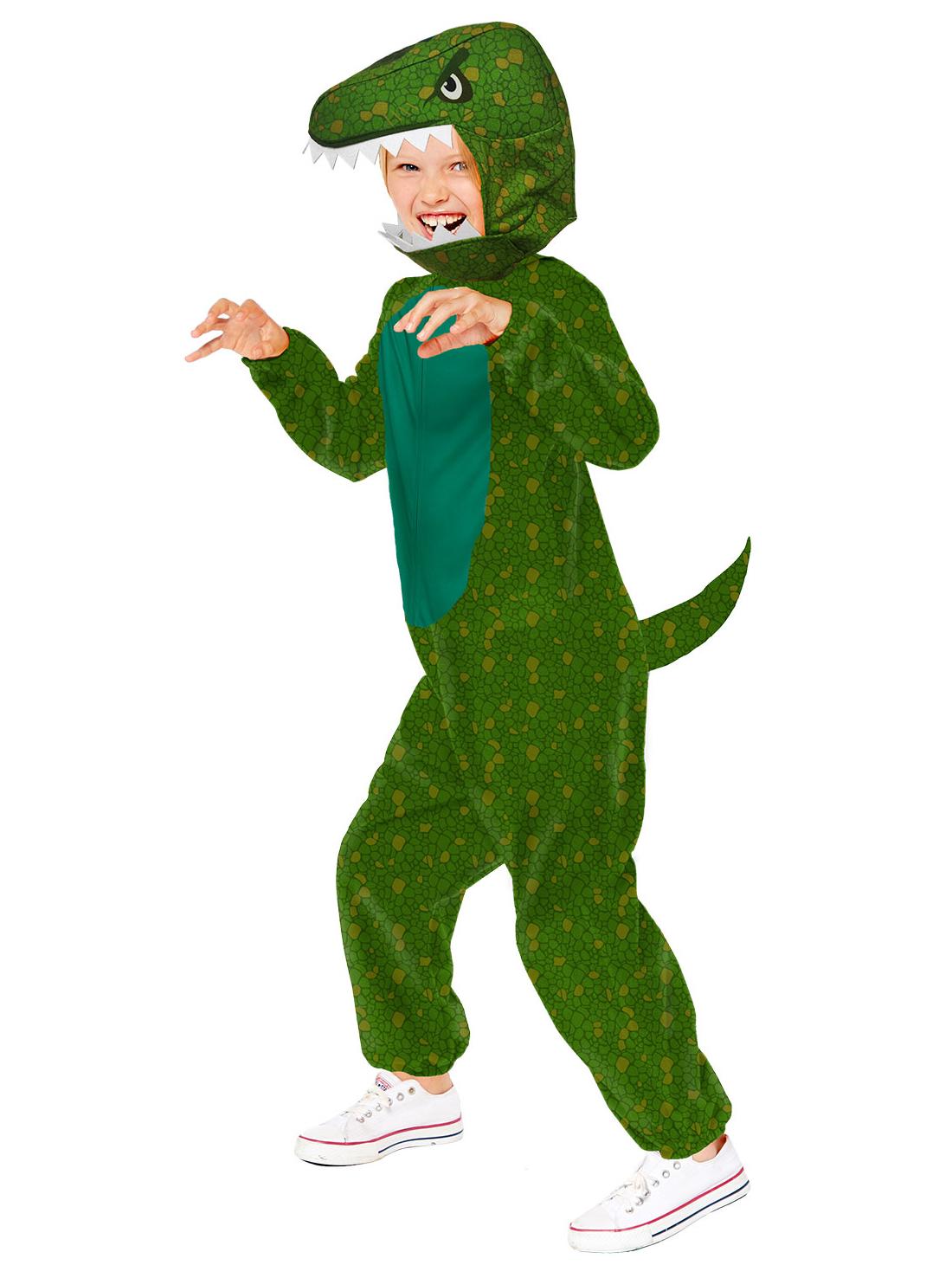 Kids Dinosaur Onesie Costume Green