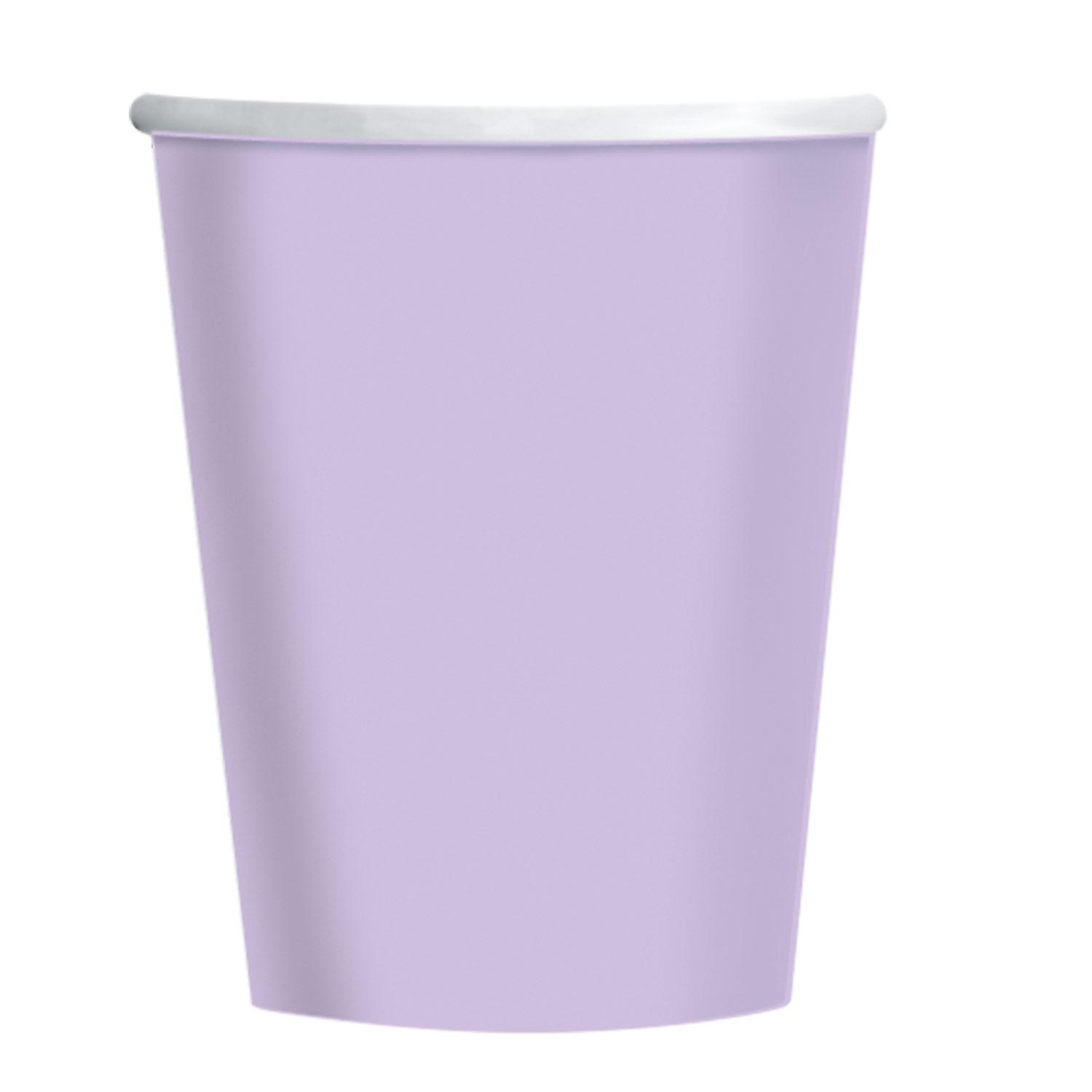 Eco Paper Cups 8ct Lavender
