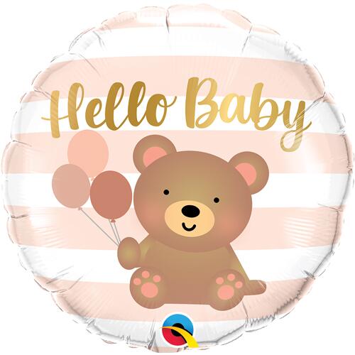 Foil Balloon Hello Baby Bear