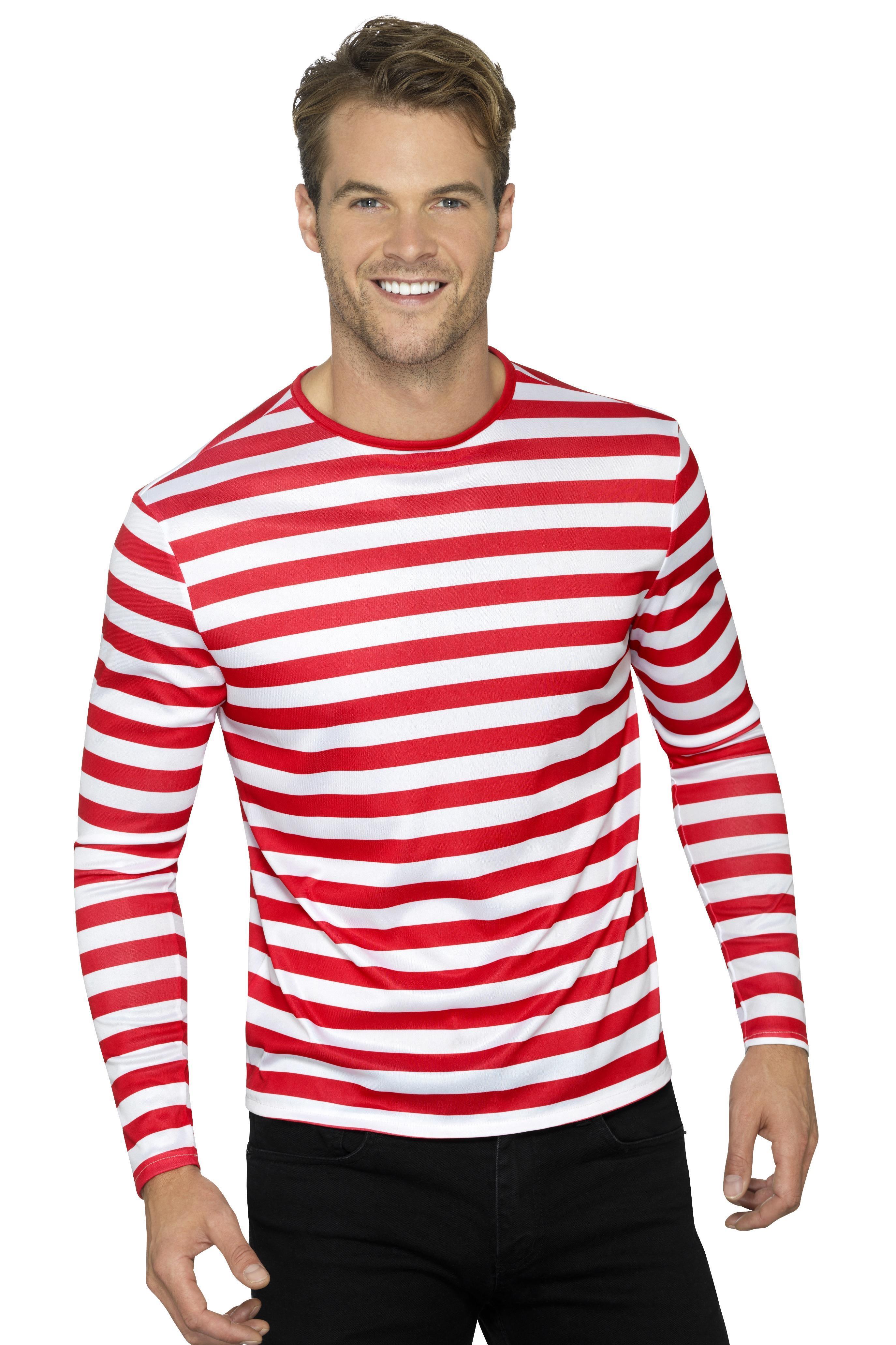 Stripy T-Shirt Red & White