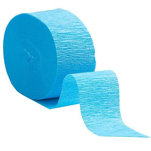 Crepe Streamer Roll Caribbean Blue
