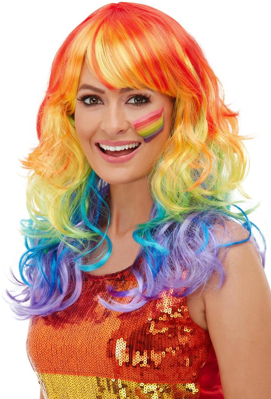 Rainbow Glam Wig