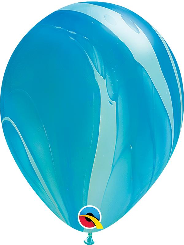 SuperAgate Latex Balloons Blue