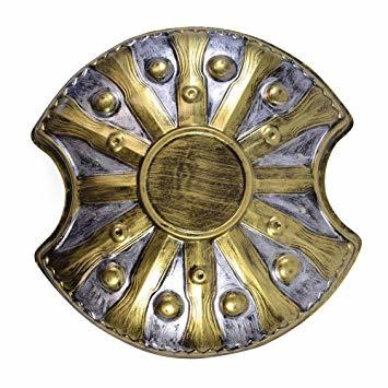 Curved Shield Silver & Gold
