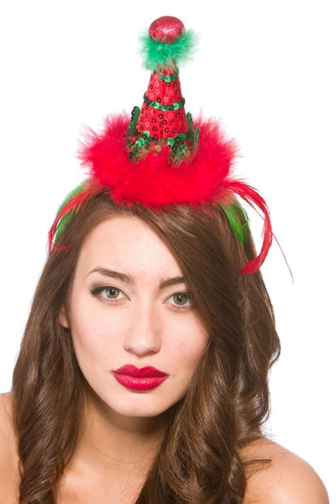 Mini Christmas Hat Green & Red