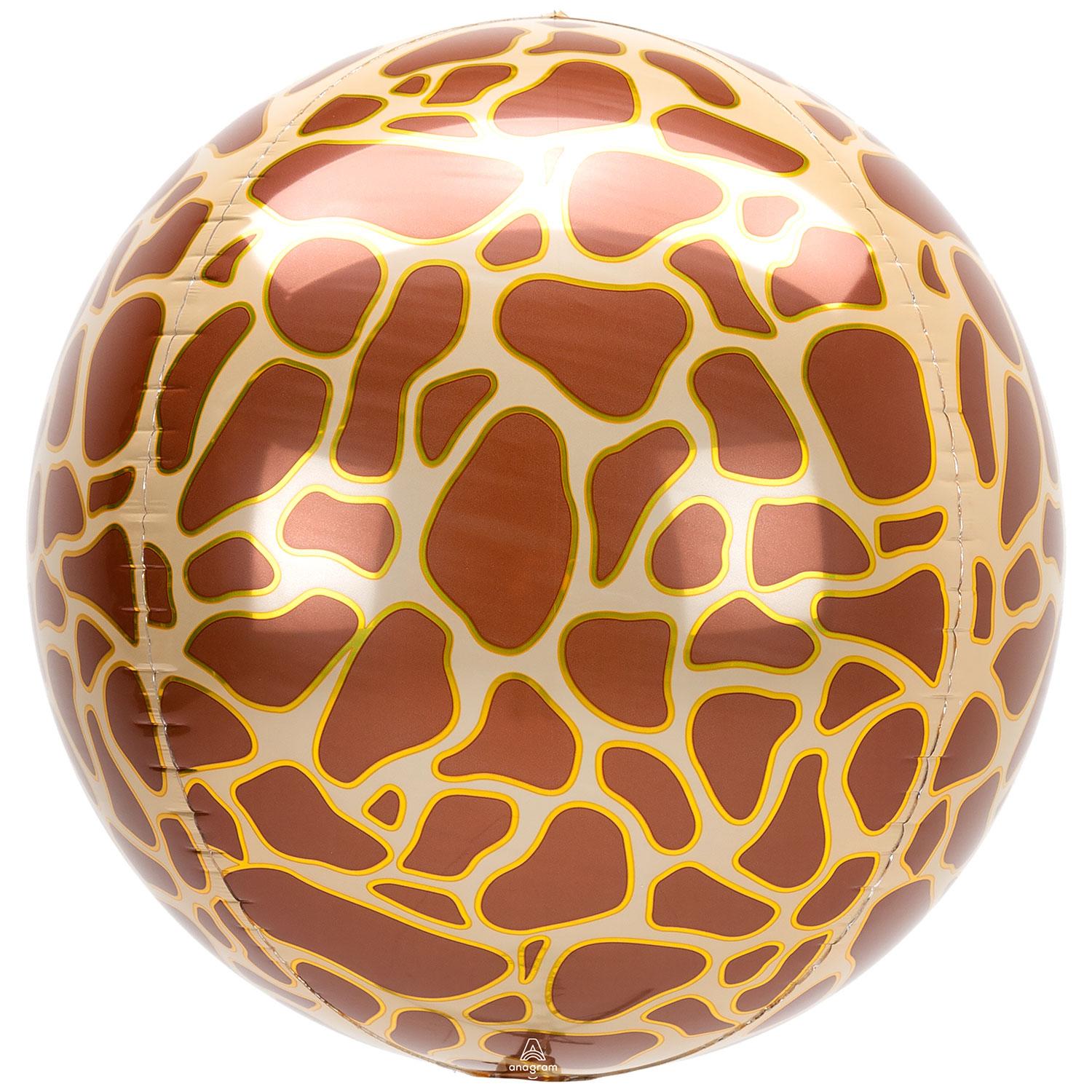 Animalz Orbz Foil Balloon Giraffe
