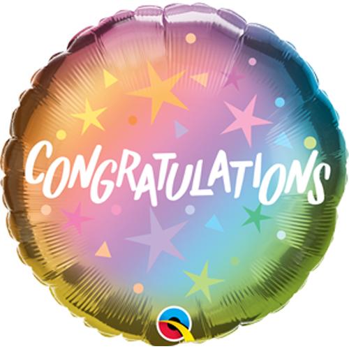 Foil Balloon Congratulations Ombre