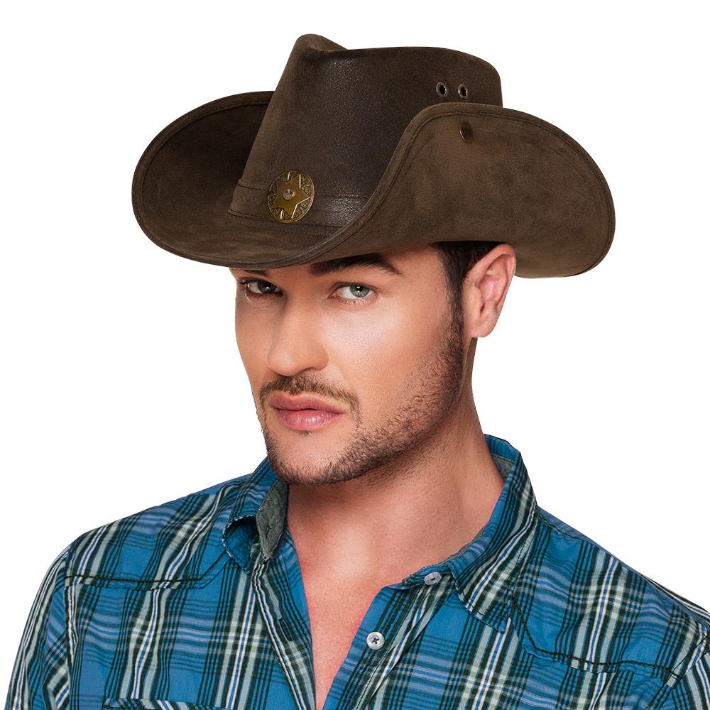 Nevada Cowboy Hat Leather Look