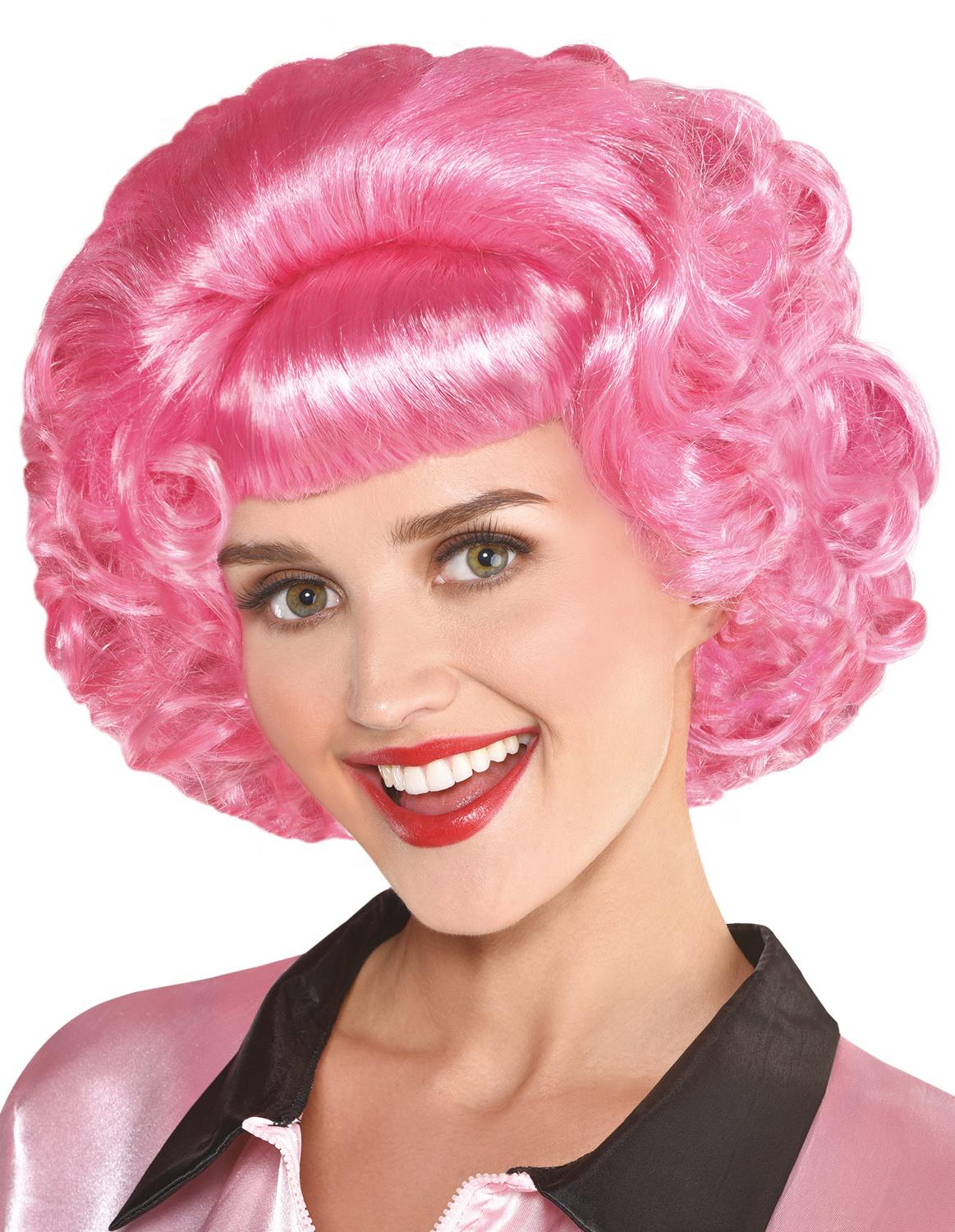 Grease Frenchy Wig Pink