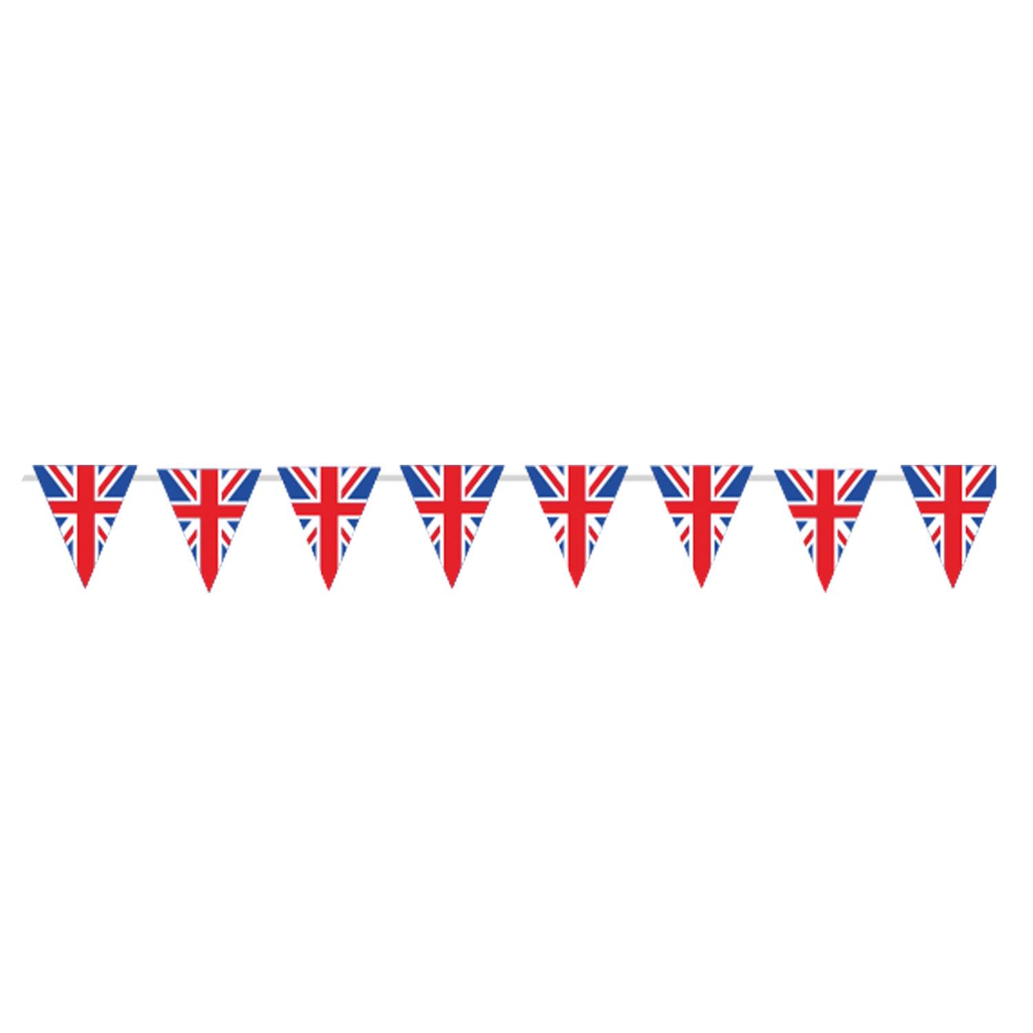 Union Jack Pennant Paper Bunting 10m