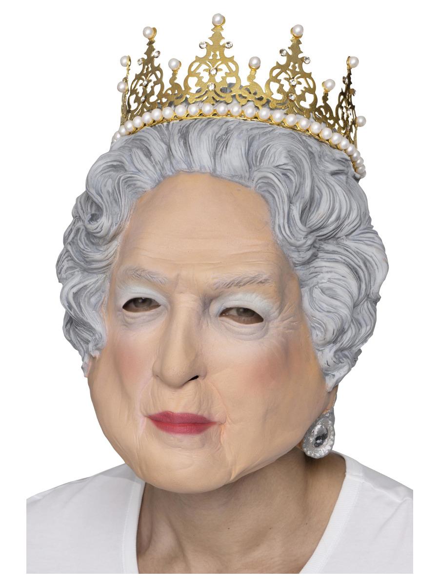 Queen Elizabeth II Latex mask with crown