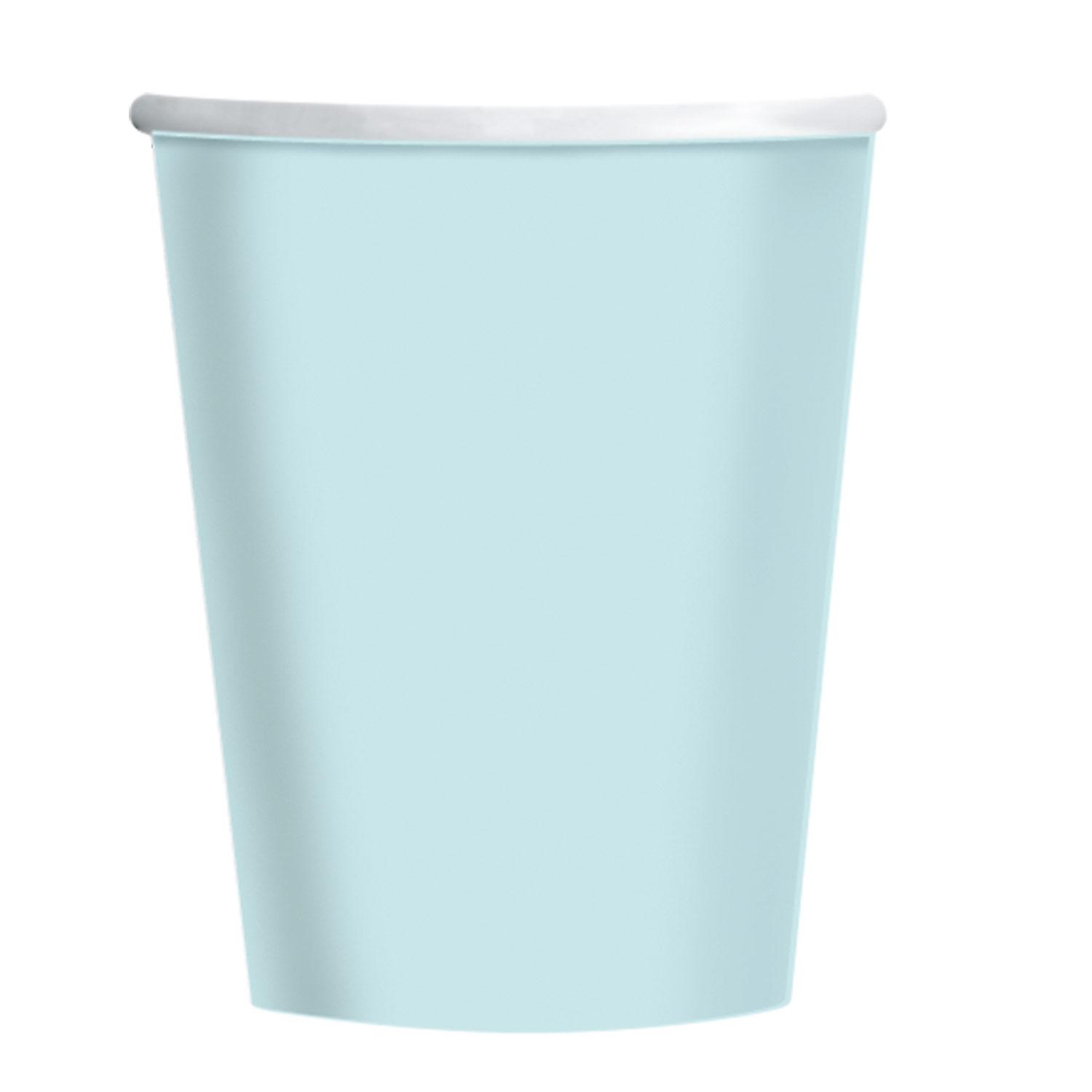 Eco Paper Cups 8ct Seafoam Green