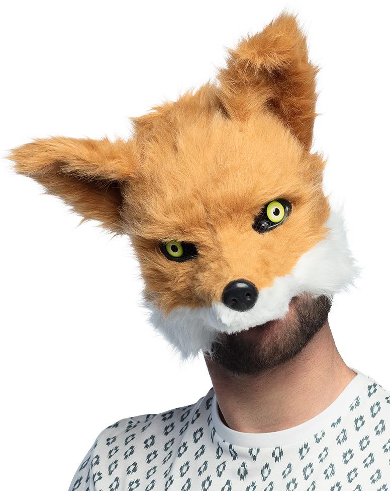 Plush Fox Half Mask