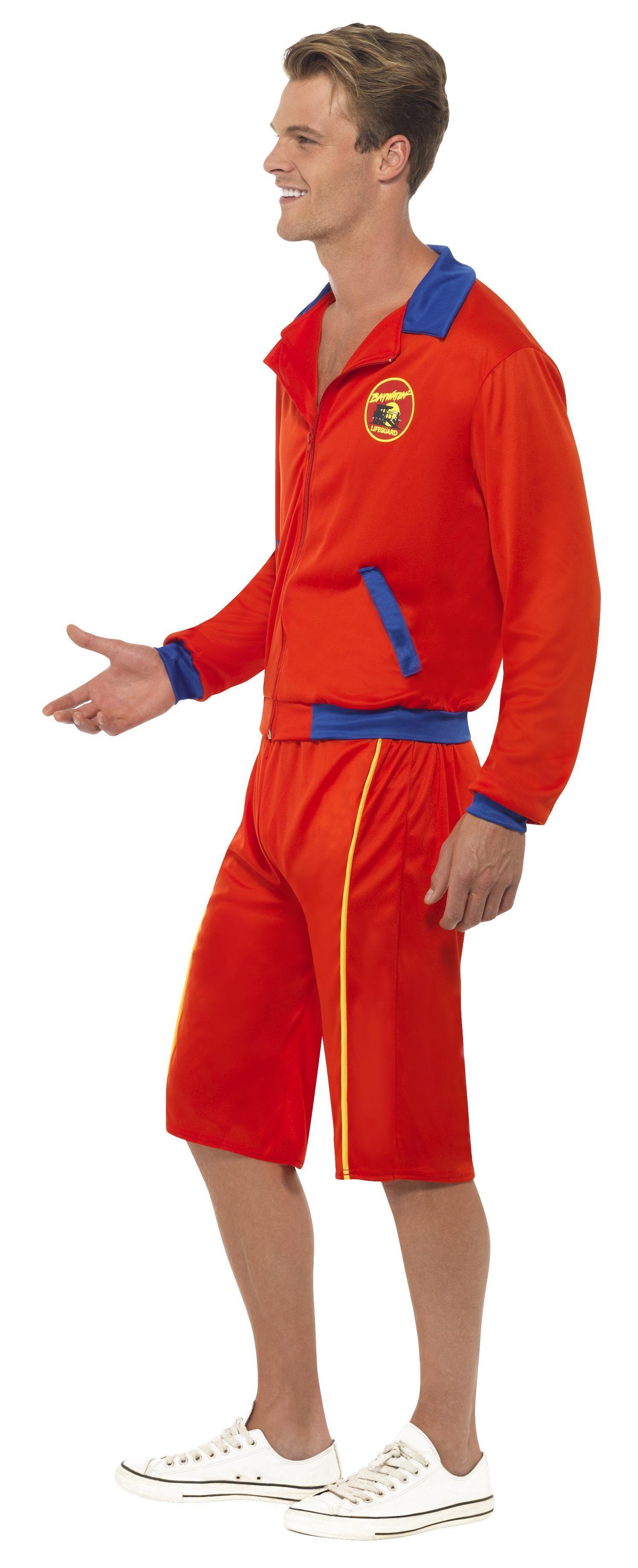 Baywatch Lifeguard Costume Mens Fancy Dress Adult Outfit Tv Beach | My ...