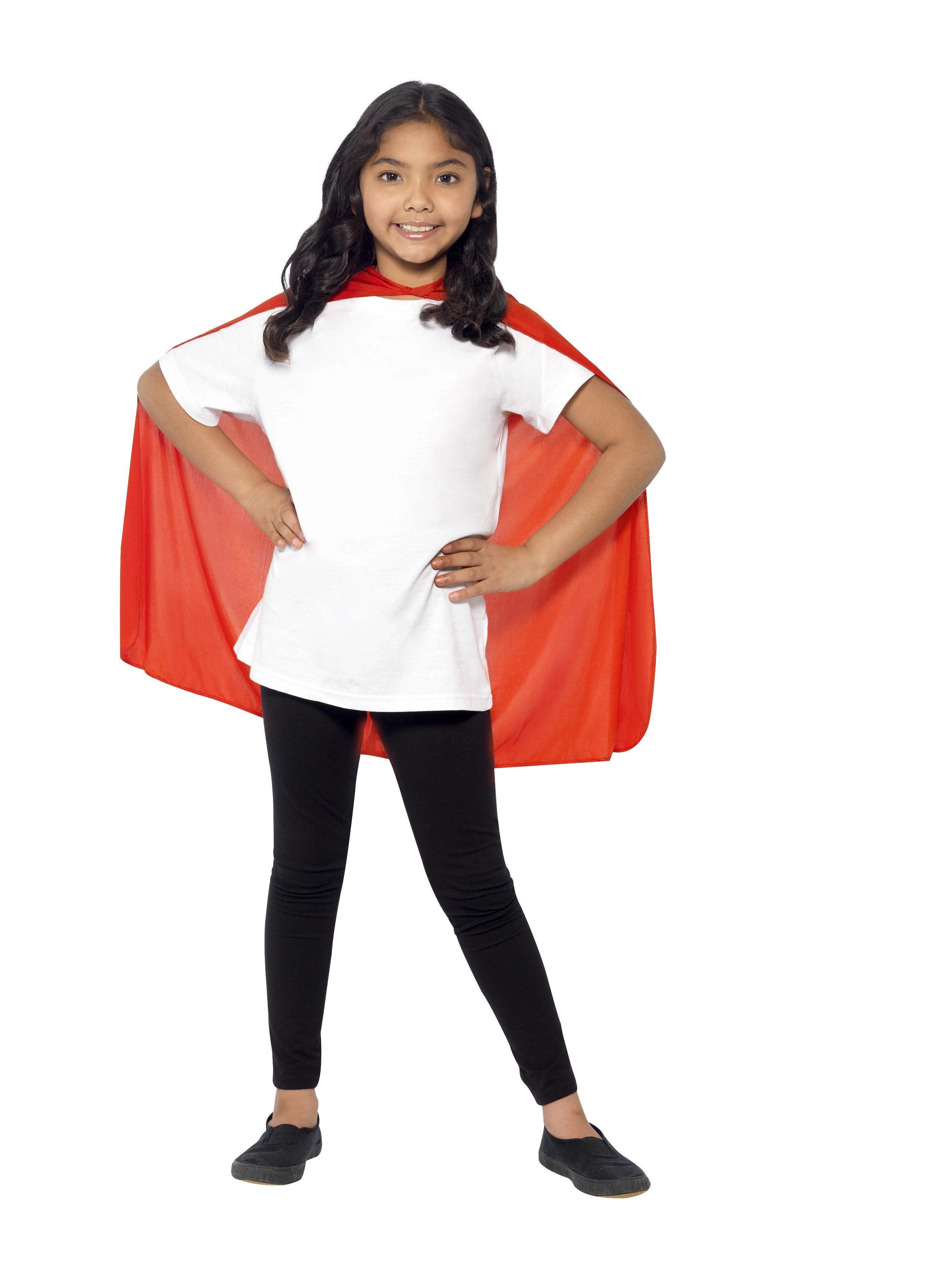 Kids Cape Red Mid Length