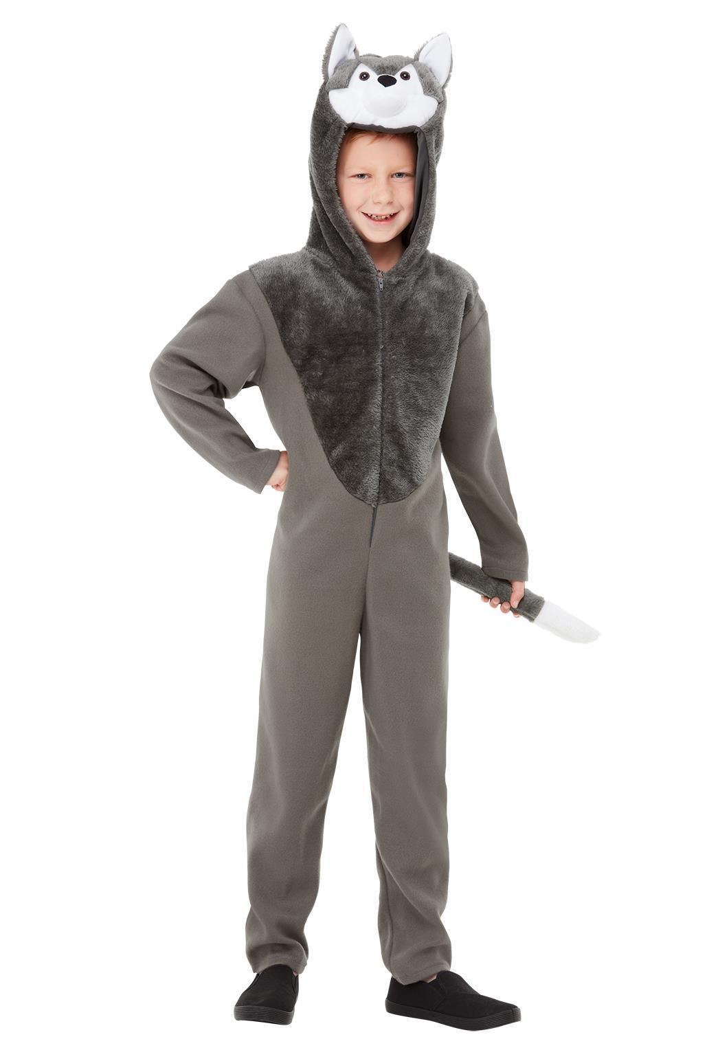 Kids Wolf Costume Grey