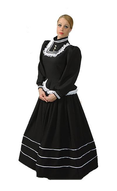 Victorian Lady Black Hire Costume
