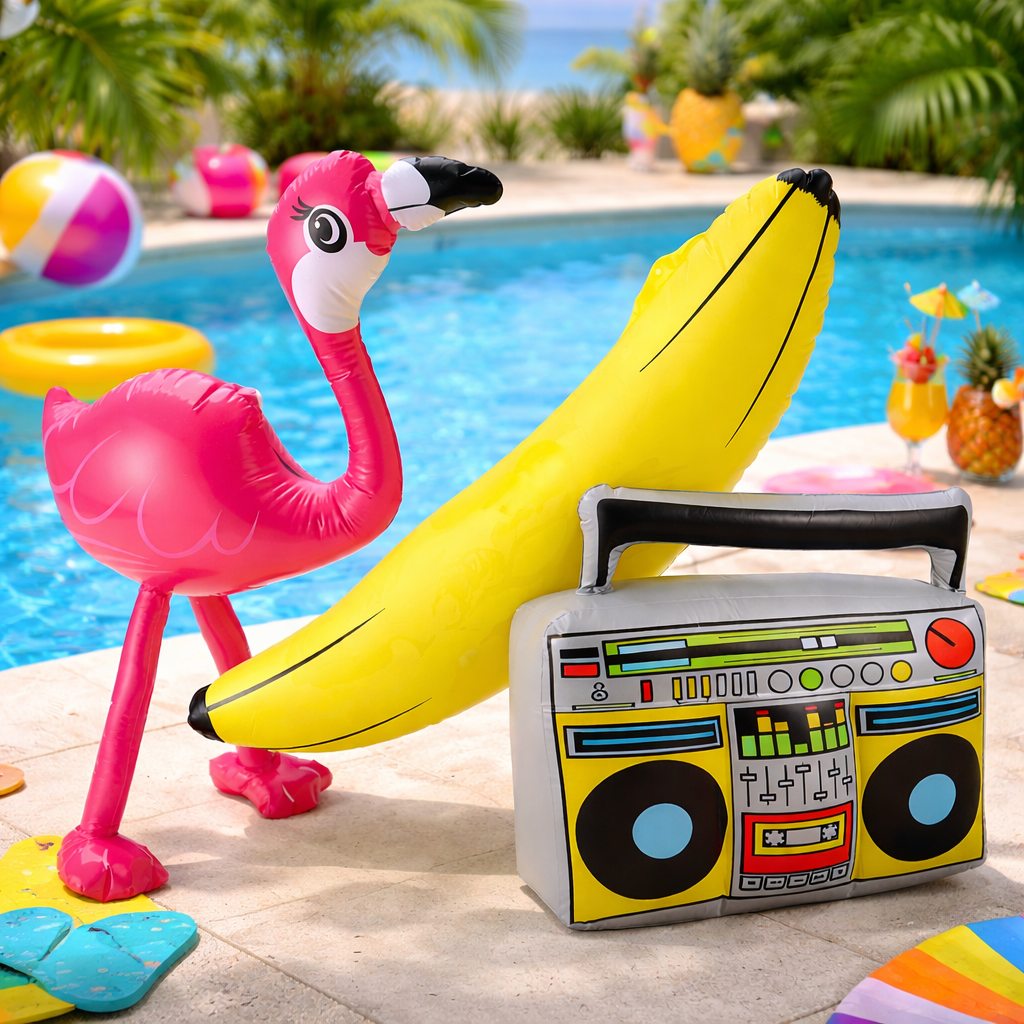 Inflatable Blow-Up Cave Man Woman Club Fancy Dress 90cm