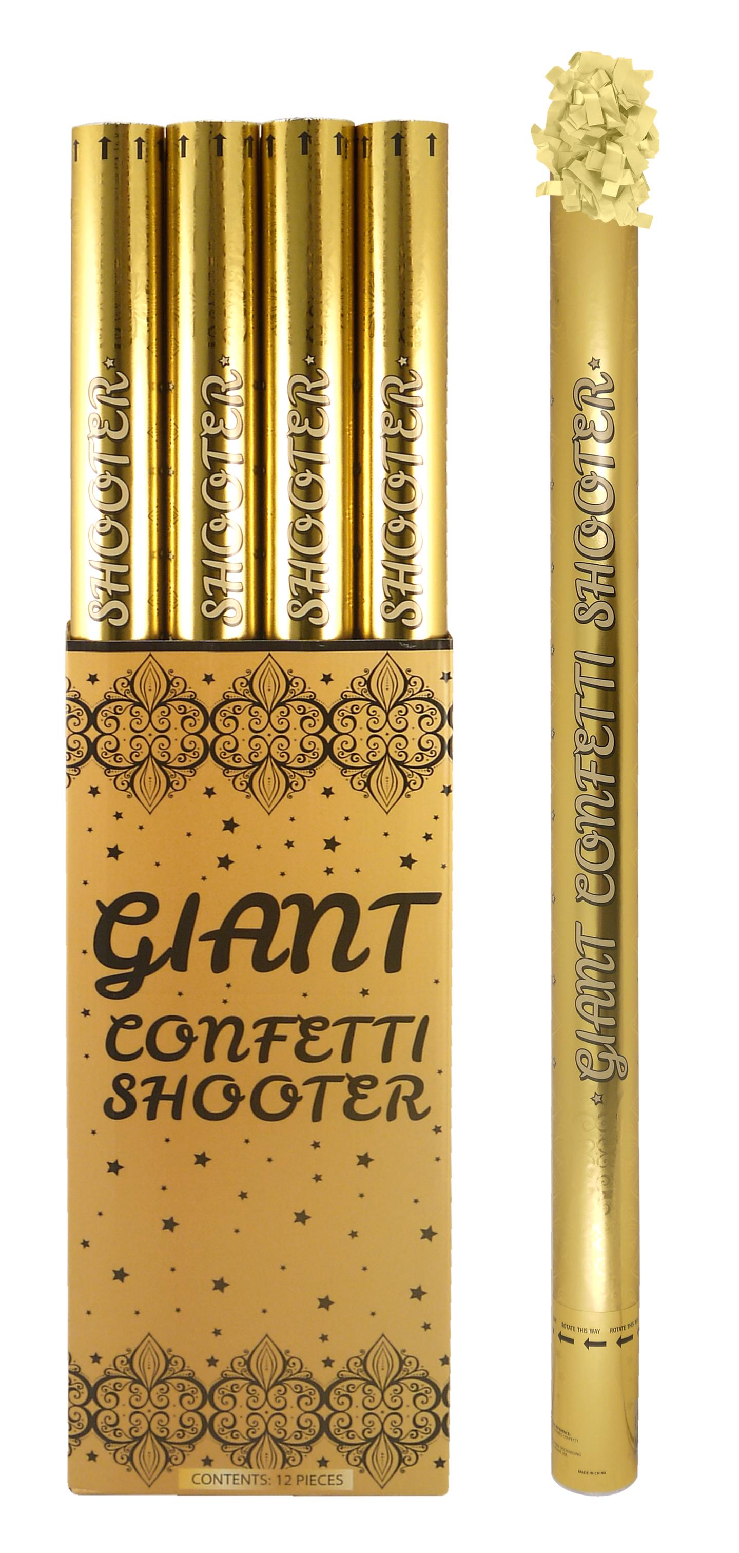 Confetti Cannon Shooter Gold Paper
