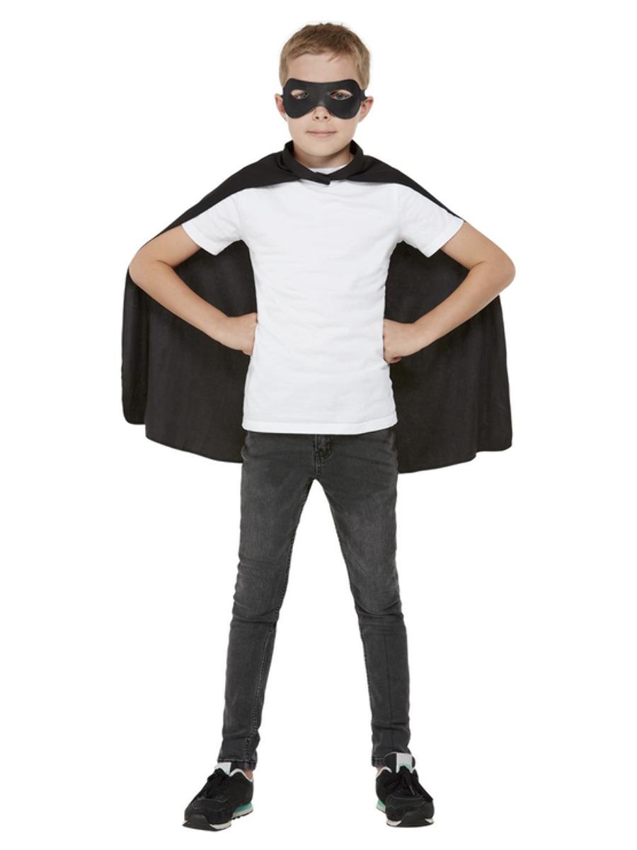 Kids Cape Black with Eye mask