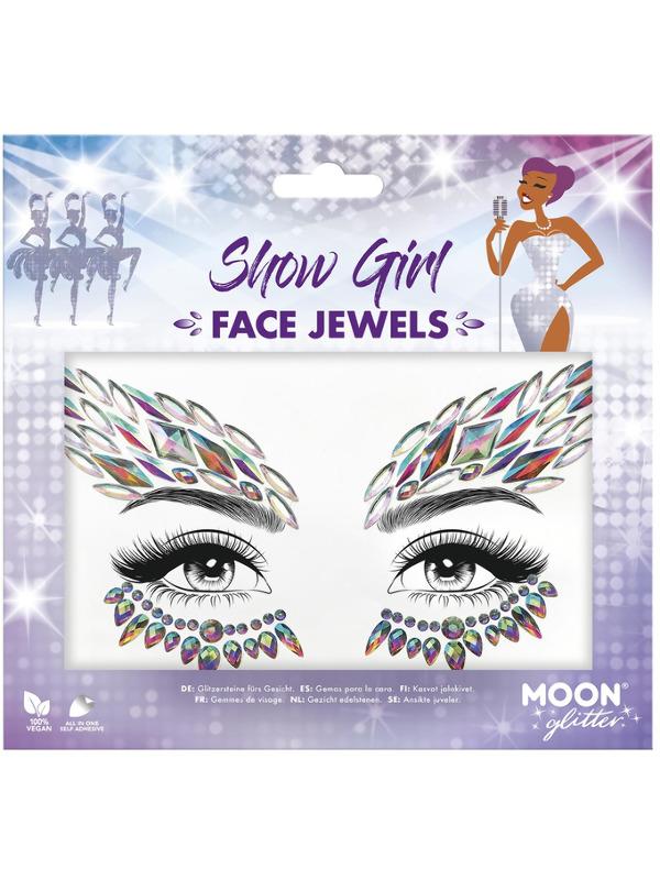 Glitter Face Jewels Show Girl