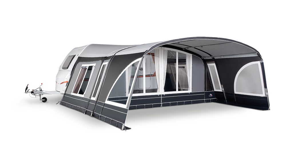dorema onyx 270 caravan awning 2022 collection with sun canopy panels