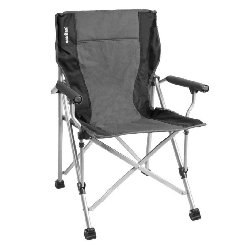 brunner raptor camping chair black grey