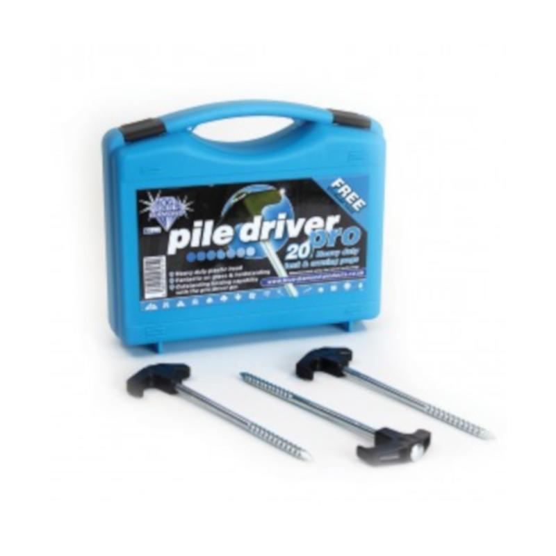 TC820 blue diamond pile driver awning and tent pegs