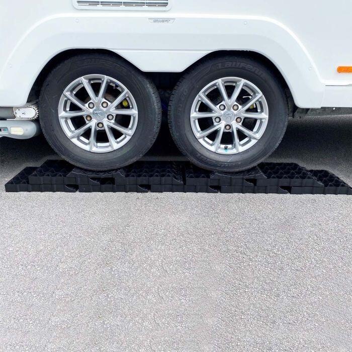 milenco stacka 9 twin axle caravan leveller block set