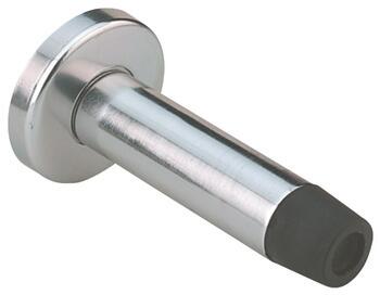 Door Stop, Wall Mounted, Overall Projection 87 Mm, Aluminium, Rubber Buffer