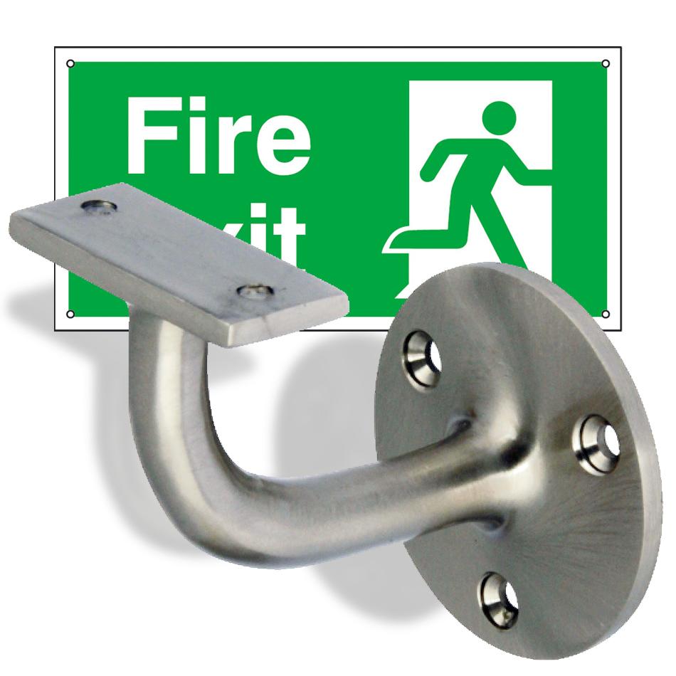 Safety Signs & Handrail Brackets section
